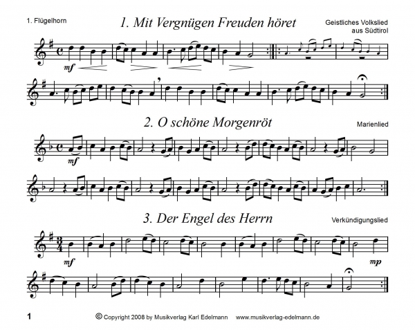 "Mit Vergnügen Freuden höret"